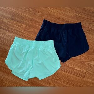 Women's Mint Green and Black Shorts